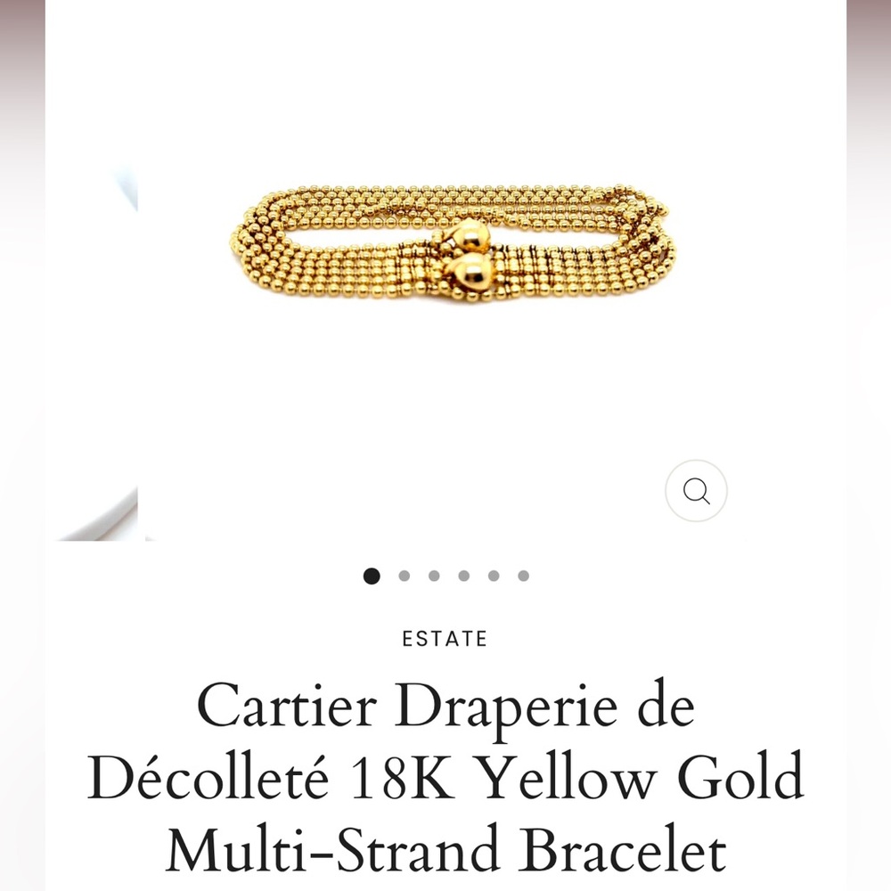 Cartier Draperies de Gold Bracelet